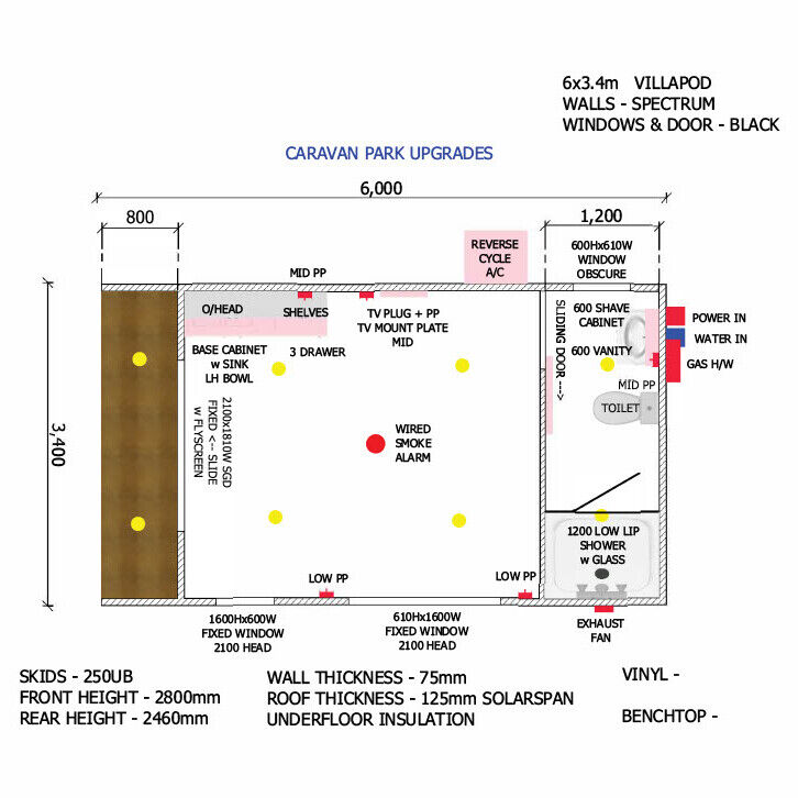 Ryebucks Portables VillaPod Floor Plans